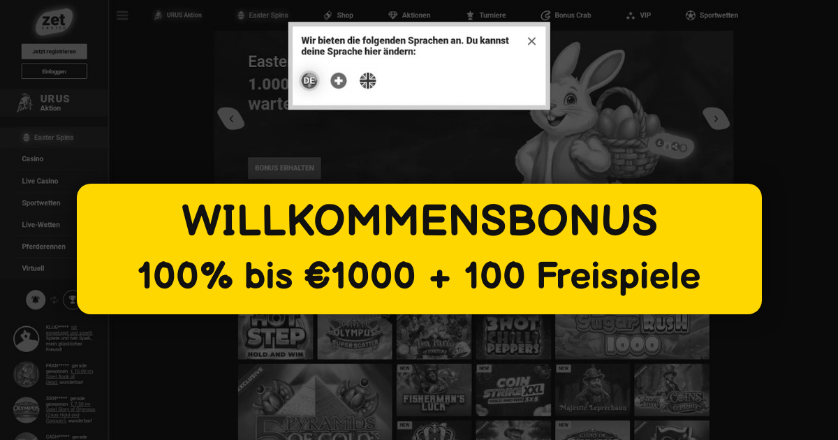 Zet Casino Österreich - Premium Online Gaming