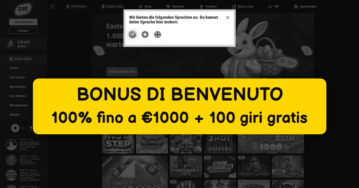 Zet Casino Italia - Gaming Online Premium